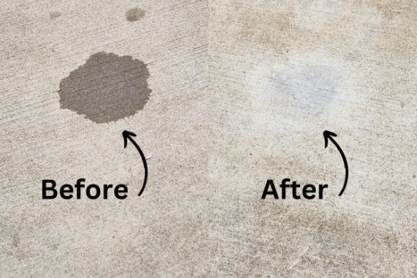 Oil stain removal